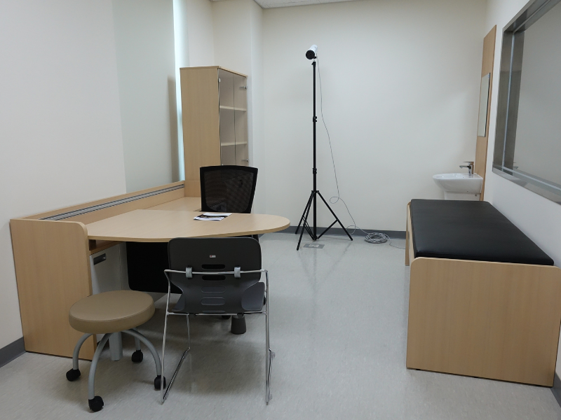 診察室を再現した評価ラボ